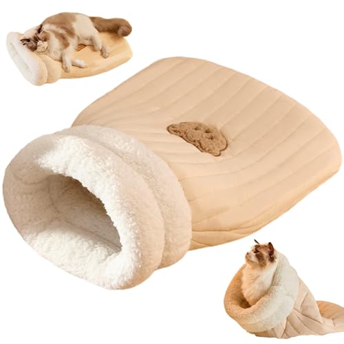 Pineeseatile Katze Schlafsack 26 * 18 Zoll Arktis Samt Katzenbeutel Winter Erwärmung Haustier Schlafsack Versteck Schlafenkuschel Cave Katze Nest für Innenkatzen und Welpen, Haustier Schlafsack Pineeseatile Katze Schlafsack 26 * 18 Zoll Arktis Samt Katzenbeutel Winter Erwärmung Haustier Schlafsack Versteck Schlafenkuschel Cave Katze Nest für Innenkatzen und Welpen, Haustier Schlafsack von Pineeseatile