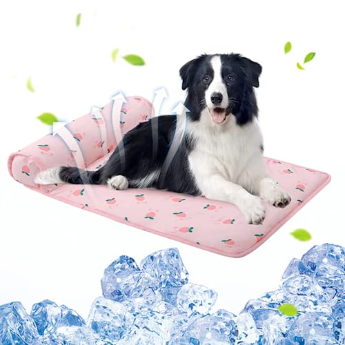 Pineeseatile Kühlung Hundendecke Hund Cool Matte 23.62 x 175 Zoll waschbarer Sommer Haustierkühl Matte Waschbare EIS Seide Kühldecke für Katzen Hunde unter 5 kg rosa Kirschpatern Pineeseatile Kühlung Hundendecke Hund Cool Matte 23.62 x 175 Zoll waschbarer Sommer Haustierkühl Matte Waschbare EIS Seide Kühldecke für Katzen Hunde unter 5 kg rosa Kirschpatern von Pineeseatile