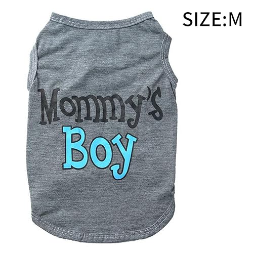 Pineeseatile Welpen ärmelloses T-Shirt Hund Vest Mamas Junge Welpe ärmellose T-Shirt Haustier Sommer Kostüm Kleidung grau m Pineeseatile Welpen ärmelloses T-Shirt Hund Vest Mamas Junge Welpe ärmellose T-Shirt Haustier Sommer Kostüm Kleidung grau m von Pineeseatile