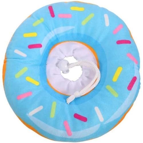 Weicher Kegel für Katzen Katze Donut Halsband Baumwolle gefüllte weiche Kegel für Katzen, um zu verhindern, dass sie nach der Operation entspannte Polyester -Hundeverstellbarer elisabethanischer Krag von Pineeseatile