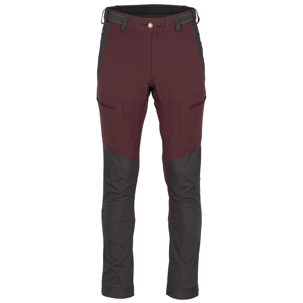 Pinewood® Damenhose Finnveden Hybrid Extreme Trousers W’s earth plum/d.anthracite, Gr. 44 von Pinewood