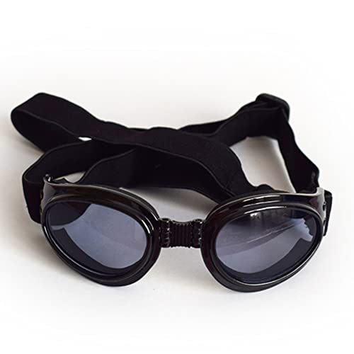 Pingfen Hundesonnenbrille Hundebrille Haustierbrille UV-Schutz Sonnenbrille Verstellbarer Riemen für kleine Hunde von Pingfen