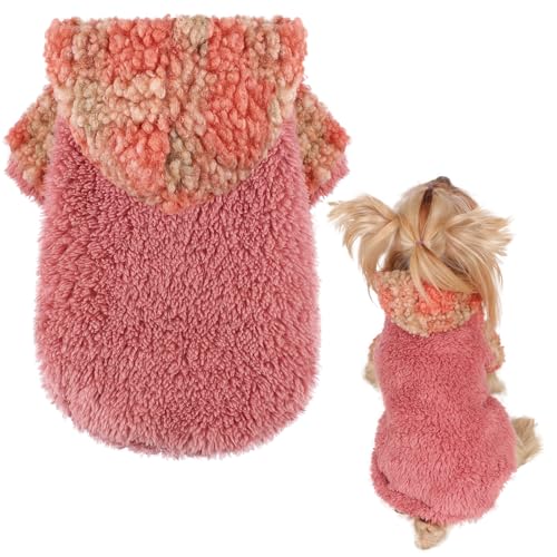 Hunde-Kapuzenpullover mit Karomuster für kleine Hunde, für den Winter, warm, extra klein, Welpenpullover für Chihuahua, Teetasse, Yorkie, weiches Fleece, kleine Hundekleidung, für Mädchen, Jungen, Hunde-Kapuzenpullover mit Karomuster für kleine Hunde, für den Winter, warm, extra klein, Welpenpullover für Chihuahua, Teetasse, Yorkie, weiches Fleece, kleine Hundekleidung, für Mädchen, Jungen, von PinkBow