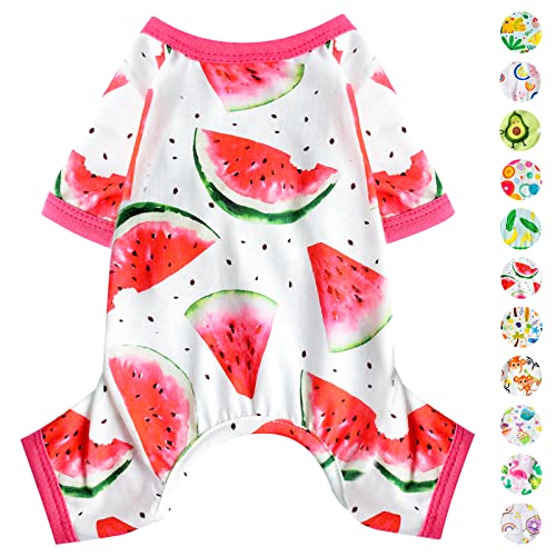 Hunde-Schlafanzug für kleine Hunde, Pyjama, Kleidung, Welpen, Einteiler, Outfits für Hunde, Sommerhemden, Schläfer für Haustiere, Katzen, Jammies, Größe M Hunde-Schlafanzug für kleine Hunde, Pyjama, Kleidung, Welpen, Einteiler, Outfits für Hunde, Sommerhemden, Schläfer für Haustiere, Katzen, Jammies, Größe M von PinkBow