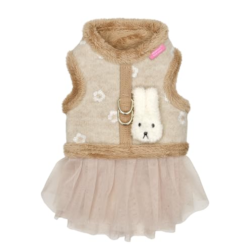 Pinkaholic New York Lidia Dress Hundegeschirr, warmes Winterblumenmuster für kleine Hunde, Beige, Größe M Pinkaholic New York Lidia Dress Hundegeschirr, warmes Winterblumenmuster für kleine Hunde, Beige, Größe M von Pinkaholic New York