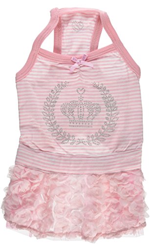 Pinkaholic New York NAQA-OP7226 Hunde Kleid, Guinevere, Medium, pink von Pinkaholic New York