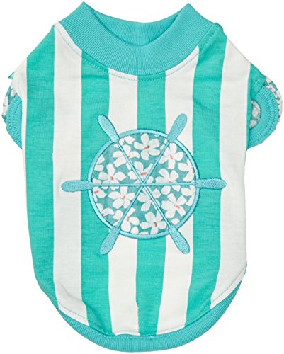 Pinkaholic New York NAQA-TS7206 Hunde T-Shirt, Helm, Small, blau von Pinkaholic New York