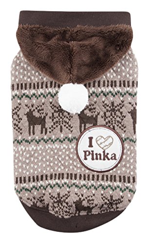 Pinkaholic New York NAQD-TS7268 Winter Park Sweater, S, braun von Pinkaholic New York