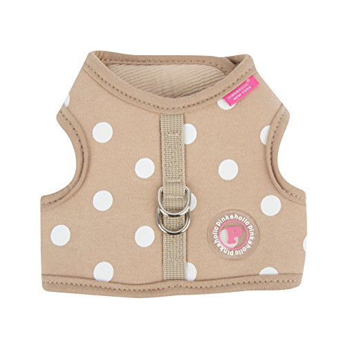 Pinkaholic New York NARA-HJ7318 Hunde Bekleidung Sassa Pinka Harness, S, beige von Pinkaholic New York