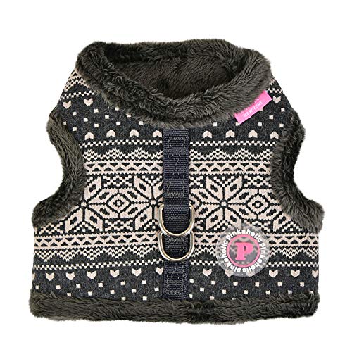 Pinkaholic NATD-HJ7580-CG-L Neige PINKA Harness Charcoal Grey L Hundegeschirr von PINKAHOLIC