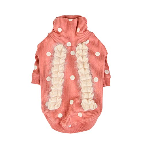 Pinkaholic NATD-TS7577-IP-M Eliza Indian PINK M Hundespitzen-Strickjacke-Shirt von Pinkaholic