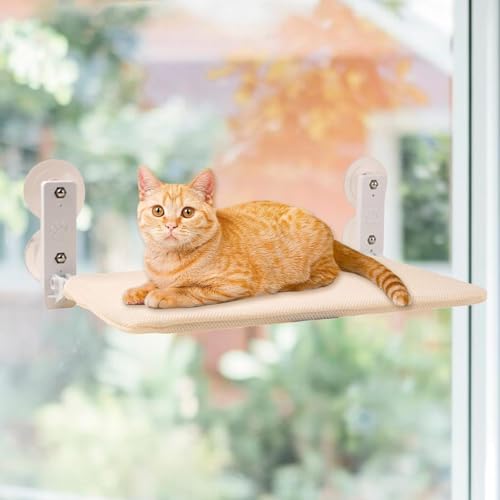 Pinkrin Klappbar Katzen Fensterliege Verstärkte, Waschbar Hängematte Katze mit Starken Saugnäpfen bis zu 20kg, Komfortabel Katzenbett Fensterbank für alle Jahreszeiten Pinkrin Klappbar Katzen Fensterliege Verstärkte, Waschbar Hängematte Katze mit Starken Saugnäpfen bis zu 20kg, Komfortabel Katzenbett Fensterbank für alle Jahreszeiten von Pinkrin