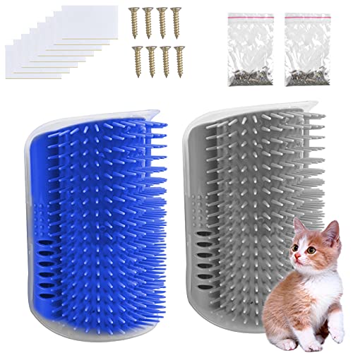 Pinsheng 2 Stück Katzenbürste Wand Ecke, Katze Self Groomer, Katzenbürste mit Katzenminze, Wand Ecke Massagekamm für Langhaar Kurzhaar Katze Pinsheng 2 Stück Katzenbürste Wand Ecke, Katze Self Groomer, Katzenbürste mit Katzenminze, Wand Ecke Massagekamm für Langhaar Kurzhaar Katze von Pinsheng