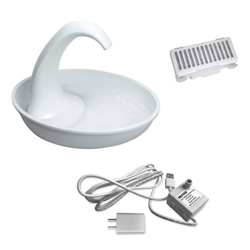 Pioneer Pet Swan Fountain - Trinkbrunnen 2,36 l von Pioneer Pet