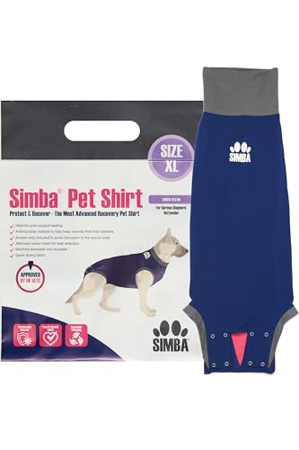 Pioneer Veterinary Products SIMBA Haustier-Shirts, Hunde-Genesungsanzug, XL, antimikrobielles Material, Leckerkennungseinsatz, maschinenwaschbar & schnell trocknend Pioneer Veterinary Products SIMBA Haustier-Shirts, Hunde-Genesungsanzug, XL, antimikrobielles Material, Leckerkennungseinsatz, maschinenwaschbar & schnell trocknend von Pioneer Veterinary Products