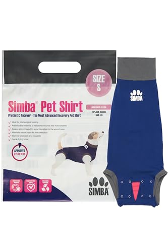 Pioneer Veterinary Products SIMBA Haustier-Shirts, Hunde-Genesungsanzug, klein, antimikrobielles Material, Leckerkennungseinsatz, maschinenwaschbar und schnell trocknend Pioneer Veterinary Products SIMBA Haustier-Shirts, Hunde-Genesungsanzug, klein, antimikrobielles Material, Leckerkennungseinsatz, maschinenwaschbar und schnell trocknend von Pioneer Veterinary Products