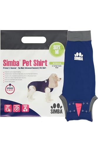 Pioneer Veterinary Products SIMBA Haustier-Shirts, Hunde-Genesungsanzug, mittelgroß, antimikrobielles Material, Leckerkennungseinsatz, maschinenwaschbar und schnell trocknend Pioneer Veterinary Products SIMBA Haustier-Shirts, Hunde-Genesungsanzug, mittelgroß, antimikrobielles Material, Leckerkennungseinsatz, maschinenwaschbar und schnell trocknend von Pioneer Veterinary Products