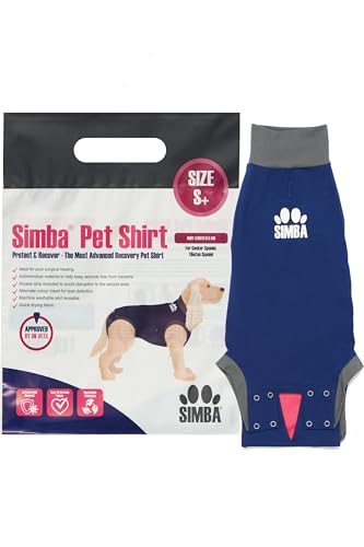 SIMBA Haustier-Shirts, Hunde-Genesungsanzug, Größe S +, antimikrobielles Material, Leckerkennungseinsatz, maschinenwaschbar und schnell trocknend SIMBA Haustier-Shirts, Hunde-Genesungsanzug, Größe S +, antimikrobielles Material, Leckerkennungseinsatz, maschinenwaschbar und schnell trocknend von Pioneer Veterinary Products