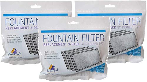 Pioneer Pet Ersatzfilter für Kunststoffbrunnen (3 Sets von 3 Stück) Pioneer Pet Ersatzfilter für Kunststoffbrunnen (3 Sets von 3 Stück) von Pioneer Pet