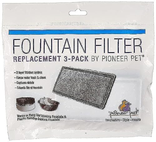 INODORINA Pioneer PET-Kunststoff-Ersatzfilter für die Trinkwasserversorgung, Pack 3 von Pioneer Pet