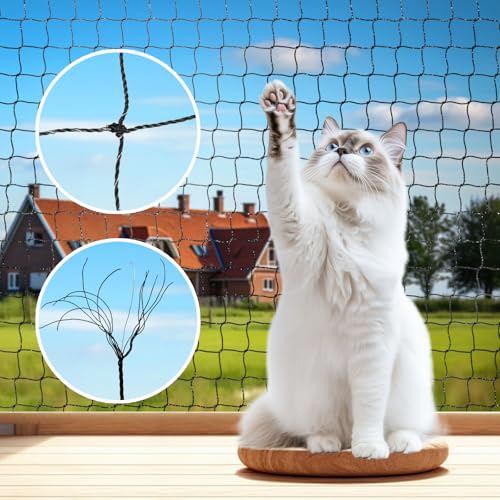 Stahlverstärktes Katzennetz für Balkon, Anti-Fall-Zaun, Sicherheitsnetz, extra starkes Katzennetz für Catio-Sicherheit, Katzenschutz, Balkonnetz für Haustiere, Katzensicher, Haustiernetz, Katze, Stahlverstärktes Katzennetz für Balkon, Anti-Fall-Zaun, Sicherheitsnetz, extra starkes Katzennetz für Catio-Sicherheit, Katzenschutz, Balkonnetz für Haustiere, Katzensicher, Haustiernetz, Katze, von Piowet