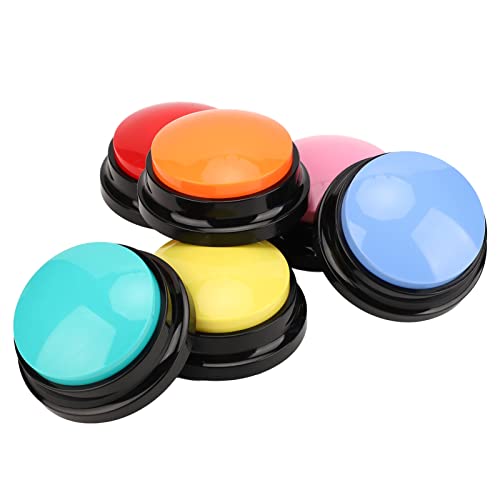 Pissente 6pcs Hundeaufzeichnung Multifunktion Tragbar 30 Sekunden Rekord -Talk -Tasten f¨¹r Katzen Hunde Haustiere von Pissente