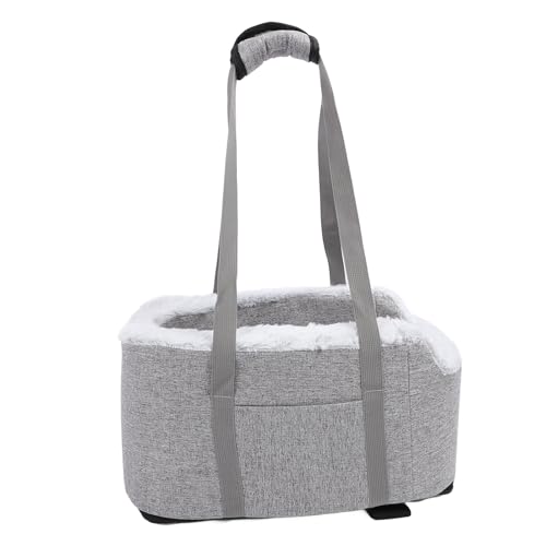 Pet Carry Bag Welpe, Kätzchen, Autositz, Reisefreundliche Hundetasche und Katzenträger mit Gemütlichem Komfort, Praktische Center-Konsole-Passform, Universeller Fahrzeuggebrauch, für Vielseitige von Pissente