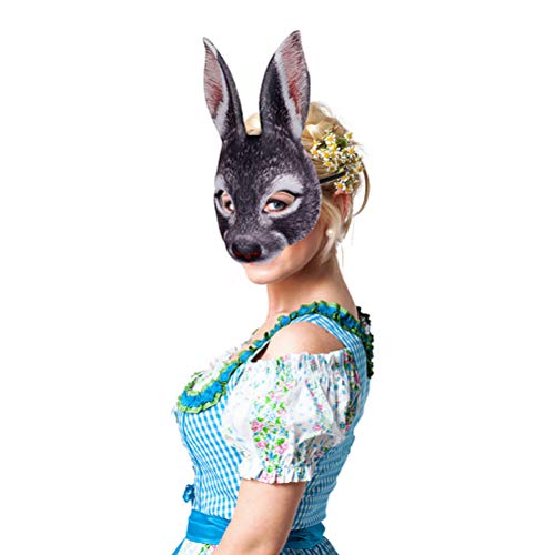 Pissente Lustige Eva-Kaninchen-Kopfbedeckung, Hochwertig, Praktisch, Feine Verarbeitung, Wiederverwendbar (Schwarz) von Pissente