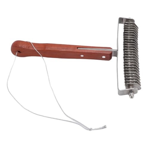 Pissente Pferdepflegerechen, Edelstahl, Robust, 25 Klingen, Enthaarungs- und Entfilzungsbürste, Unterfellrechen mit Holzgriff für Haustiere Pissente Pferdepflegerechen, Edelstahl, Robust, 25 Klingen, Enthaarungs- und Entfilzungsbürste, Unterfellrechen mit Holzgriff für Haustiere von Pissente
