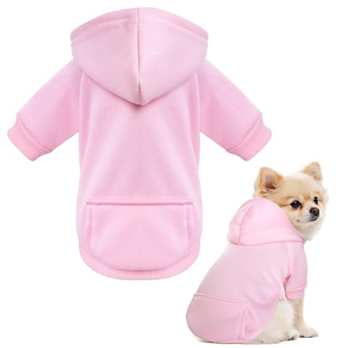 Pistha Hundepullover, weich, Welpen-Sweatshirt, warm, leicht, Fleece, Winterkleidung für Chihuahua, kleine Katzen, Größe S Pistha Hundepullover, weich, Welpen-Sweatshirt, warm, leicht, Fleece, Winterkleidung für Chihuahua, kleine Katzen, Größe S von Pistha