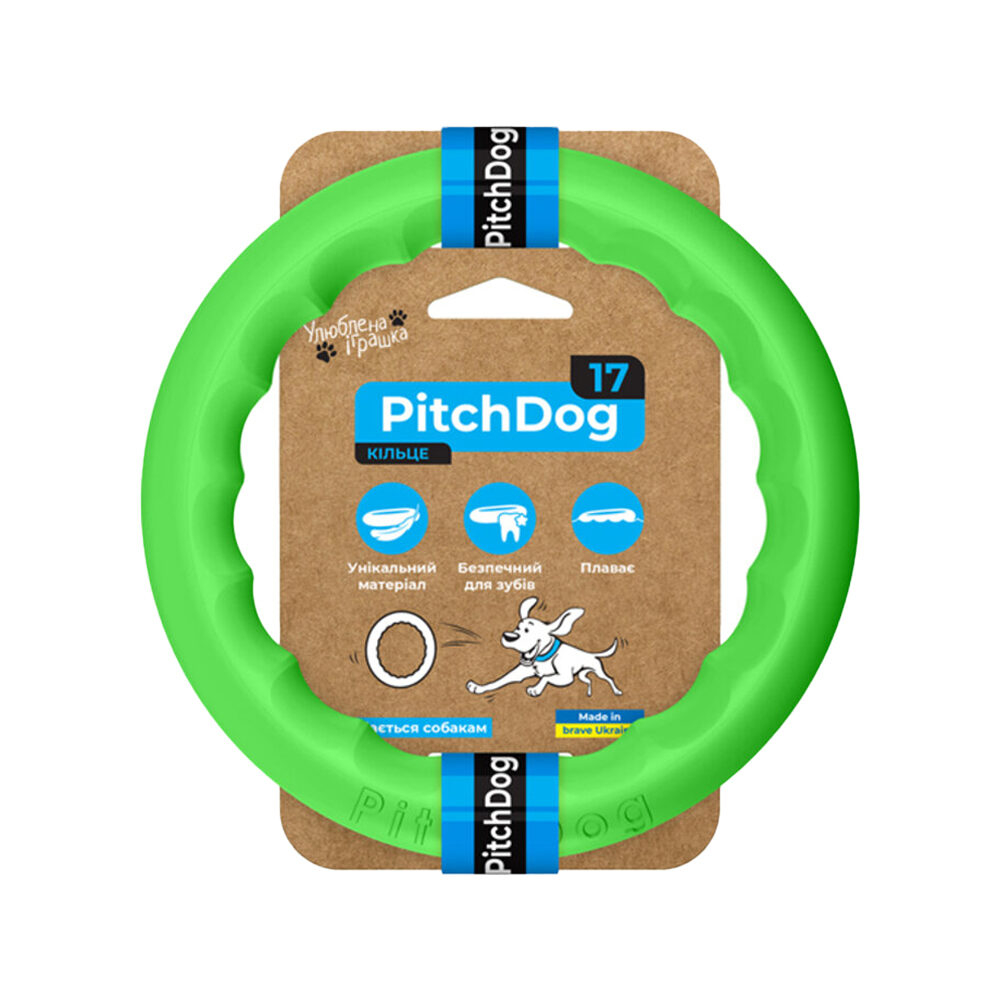 PitchDog Fetch Ring - 17 cm - Rosa von Pitchdog