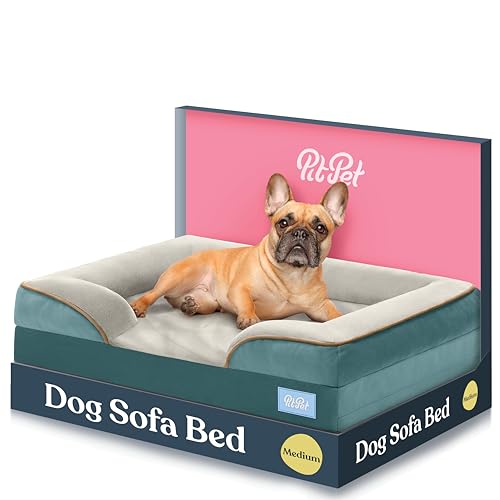 Orthopädisches Sofa Hundebett – Ultra bequemes Hundebett für mittelgroße Hunde – Atmungsaktives und wasserdichtes Haustierbett – EierschaumSchlafsofa mit extra Kopf und Nackenstütze – Abnehmbarer, Orthopädisches Sofa Hundebett – Ultra bequemes Hundebett für mittelgroße Hunde – Atmungsaktives und wasserdichtes Haustierbett – EierschaumSchlafsofa mit extra Kopf und Nackenstütze – Abnehmbarer, von Pitpet