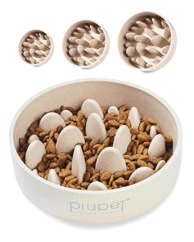 PiuPet® Antischlingnapf Hunde I 0,8L I Spülmaschinenfest I Schlingnapf Hunde groß I Antischlingnapf Hunde groß I Anti Schling Napf Hund I Slow Feeder Hund von PiuPet