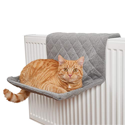 PiuPet® Katzen Heizungsliege I Für Katzen bis 7kg geeignet I Für alle gängige Heizkörper I Katzenhängematte für die Heizung I Hängematte für Katzen | Katzen Hängematte, Katzen Schlafplatz von PiuPet