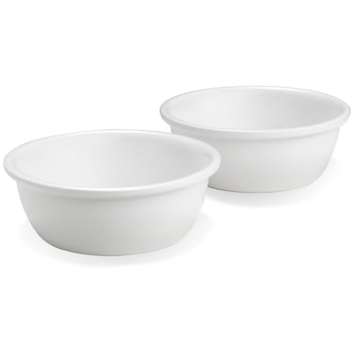 PiuPet® Katzennapf 2er Set I 250ml I Spülmaschinenfest I Ersatz-Fressnäpfe für Katzen & Kleine Hunde | Fressnapf Katze Keramik | Katzen Napf I Futternapf Katze und Wassernapf Katze von PiuPet