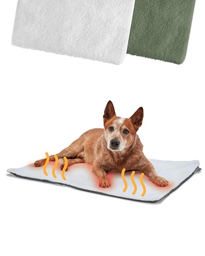 PiuPet® Selbstheizende Decke Hund I 90x60cm I Hunde Thermodecke I Beheizbare Hundedecke I Selbstwärmende Hundedecke I Heizdecke Hund ohne Strom I Hundematte | Hundedecke Flauschig | Hundedecke Sofa von PiuPet