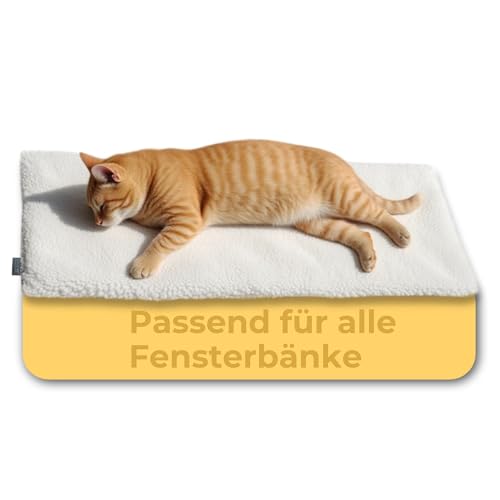 PiuPet Selbstwärmende Katzendecke für die Fensterbank I Katzenbett flauschig I Katzenbett Fensterbank I 90x25cm I Beige PiuPet Selbstwärmende Katzendecke für die Fensterbank I Katzenbett flauschig I Katzenbett Fensterbank I 90x25cm I Beige von PiuPet