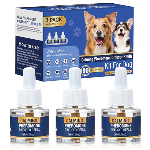 Piuess Pheromone Hund Kit Hunde Beruhigungsmittel Dog Calming Appeasing Pheromon Beruhigender Zur Reduktion Von äNgstlichem Verhalten Feuerwerk Gebell 3 x 48ml NachfüLlflakons Geschmacklos Piuess Pheromone Hund Kit Hunde Beruhigungsmittel Dog Calming Appeasing Pheromon Beruhigender Zur Reduktion Von äNgstlichem Verhalten Feuerwerk Gebell 3 x 48ml NachfüLlflakons Geschmacklos von Piuess