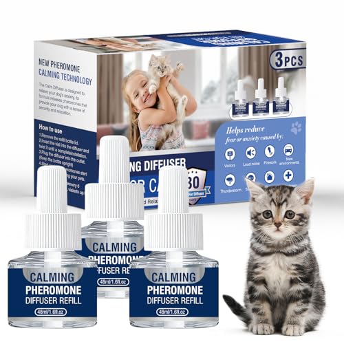 Pheromone Katzen Steckdose Beruhigung Katzenberuhiger Katze Entspannung Beruhigungsmittel Entspannungs Anti Stress Mittel Hilft Bei Anzeichen Von Reduziert Konfliktverhalten 3X 48ml NachfüLlflakons(M) Pheromone Katzen Steckdose Beruhigung Katzenberuhiger Katze Entspannung Beruhigungsmittel Entspannungs Anti Stress Mittel Hilft Bei Anzeichen Von Reduziert Konfliktverhalten 3X 48ml NachfüLlflakons(M) von Piuess