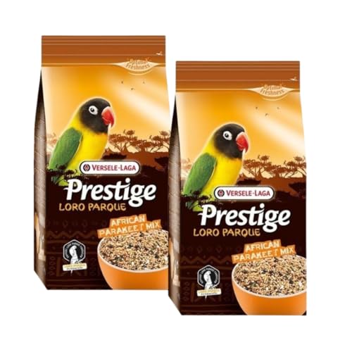 Piumer Prestige Loro Parque Verselle Laga, 2 x 1 kg, für afrikanische Wellensittiche und Hunde, Granulat, unflavored, 2 kg von Piumer