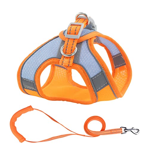 Sicherheitswesten Reflektierende Hundegeschirr Leine Set Nylon Haustier Katze Harness Hundeleine Verstellbare Haustiergurtweste for Welpen Medium Hund Haustierbedarf Reflektierende Westen (Color : Or Sicherheitswesten Reflektierende Hundegeschirr Leine Set Nylon Haustier Katze Harness Hundeleine Verstellbare Haustiergurtweste for Welpen Medium Hund Haustierbedarf Reflektierende Westen (Color : Or von PiurUf
