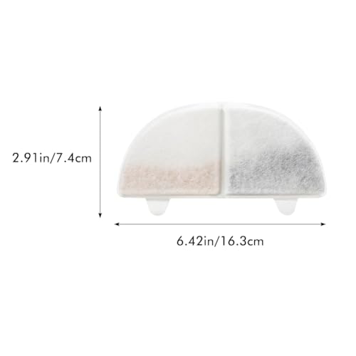 6 Stück Filter Katzenbrunnen - Ersatzfilter für Trinkbrunnen, Trinkbrunnen Filter, Katzenbrunnen für 2L/ 68oz Katzenbrunnen WF20 Ersatzfilter, Ersatzfilter WF20 CF20 mit Harz und Aktivkohle von Pixaro