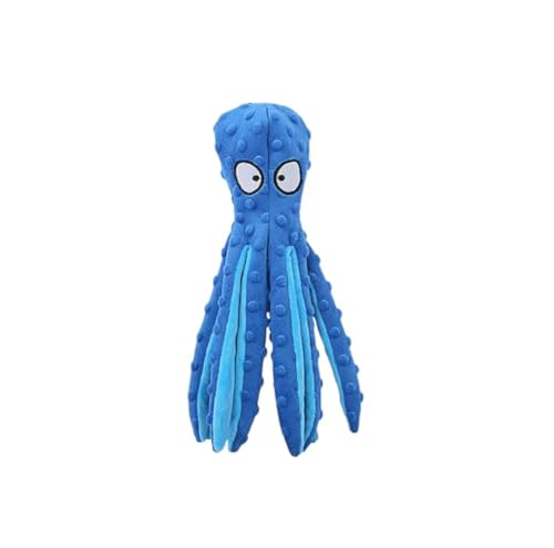 PixelShop Quietschspielzeug für Hunde, Oktopus, keine Füllung, knisterndes Plüsch, Hundespielzeug für Welpen, langlebiges interaktives Kauspielzeug für kleine, mittelgroße und große Hunde, Blau PixelShop Quietschspielzeug für Hunde, Oktopus, keine Füllung, knisterndes Plüsch, Hundespielzeug für Welpen, langlebiges interaktives Kauspielzeug für kleine, mittelgroße und große Hunde, Blau von PixelShop