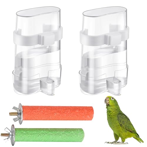 Pizsieat 2 Stück Vogel Wasserspender Papageien Tränke Vögel Automatischer Wasserspender Vogel Wasserspender Vogelkäfig Birds Futterspender Vögel Trinkflaschen mit 2 Sitzstangen Vögel Pizsieat 2 Stück Vogel Wasserspender Papageien Tränke Vögel Automatischer Wasserspender Vogel Wasserspender Vogelkäfig Birds Futterspender Vögel Trinkflaschen mit 2 Sitzstangen Vögel von Pizsieat