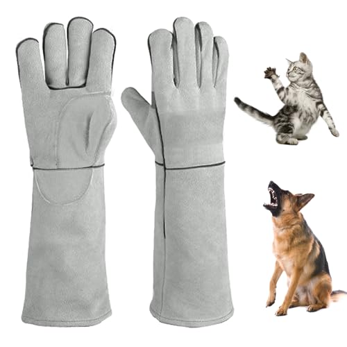 Pizsieat Bissfeste Handschuhe für Katze Hunde Haustiere, 45cm Handschuhe Dornenfest für den Umgang mit Tieren, Gartenhandschuhe Lang für Damen und Herren, Dornenfeste Handschuhe für Gärtner und Bauern Pizsieat Bissfeste Handschuhe für Katze Hunde Haustiere, 45cm Handschuhe Dornenfest für den Umgang mit Tieren, Gartenhandschuhe Lang für Damen und Herren, Dornenfeste Handschuhe für Gärtner und Bauern von Pizsieat