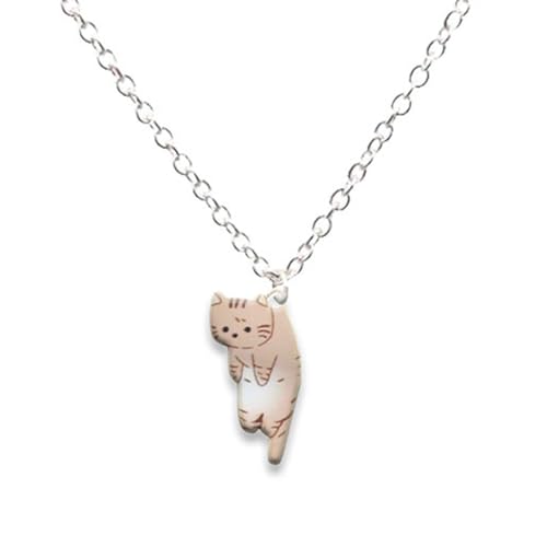 Mode Katzen Anhänger Halskette Orament Stilvolle Anhänger Collarbone Kette Schmuck Trendy Neckchains Schmücken Charme Liebhaber Halskette von Pjeghbvop