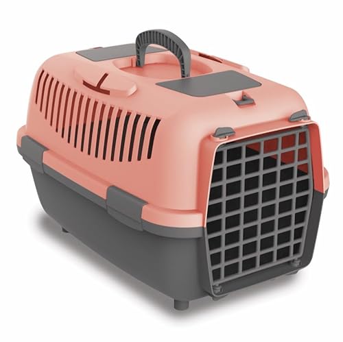 Nomade 2 Hundebox - Transportbox für kleine Hunde und Katzen - 55 x 36 x 35 cm - Kann bis zu 8 kg tragen. Robustes Polypropylen. Türen aus Kunststoff von Plana