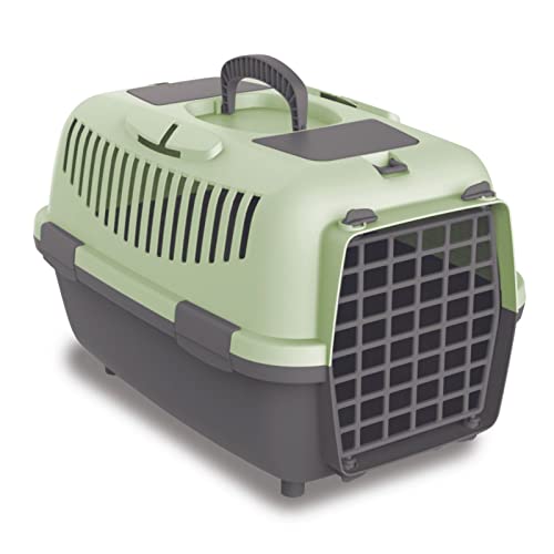 Nomade 2 Hundebox - Transportbox für kleine Hunde und Katzen - 55 x 36 x 35 cm - Kann bis zu 8 kg tragen. Robustes Polypropylen. Türen aus Kunststoff von Plana