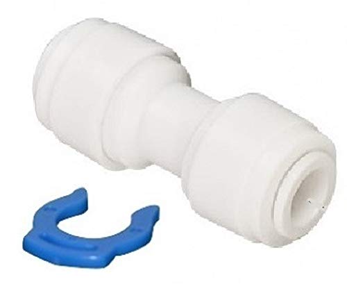 5 Schlauch Verbinder Kupplung Fitting gerade 1/4 Zoll Schlauchanschluss x 1/4" Schlauch Anschluss (6mm) als Anschlussstück / Verbindungsstückfür Osmoseanlage Wasserfilter Filtergehäuse und Umkehr Osmose Anlage Kühlschrank Filter von Planet-Aqua