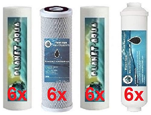 Osmose Ersatzfilter Set 3 Jahre Filterkartuschen Patronen Filter für 5 Stufen Osmoseanlage Umkehrosmose u Wasserfilter Systeme mit 10 Zoll Vorfilter Gehäuse Membrangehäuse u Aktivkohle Nachfilter Osmose Ersatzfilter Set 3 Jahre Filterkartuschen Patronen Filter für 5 Stufen Osmoseanlage Umkehrosmose u Wasserfilter Systeme mit 10 Zoll Vorfilter Gehäuse Membrangehäuse u Aktivkohle Nachfilter von Planet-Aqua